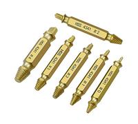 6pcs set di estrattore a vite set kit di rimozione della vite danneggiata Easy out bullone rotto HSS 4341 Compatibile con varie viti e bulloni