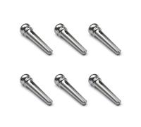 6pcs/set Ghitar String Piolo Chioda Metallo Per Pin Bridge Acustico Pin Pins Folk Bridge Pins Ricambi Parti Ricambio Pioli Per Chitarra Acustica