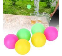 6pcs/set PVC Environmental Beach Toy Ball Racket Sostituzione Sostituzione Accessori Respugni Gialli Realizzati in PVC Beach Ball Beach Ball Beach Ball Ball SostitucementToy