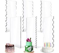 6pcs / Set Torta Raschietto Pettine 24x10x0.2cm Acrilico Bordo Frullatore