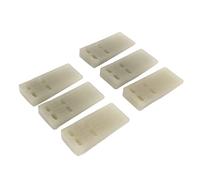 6pcs Shoppers della porta di gomma, porta di gomma a cuneo pesante Coppa di auto illuminanti Chucks Stoppers Wall Protector per la scuola domestica di uffici dimensioni universali
