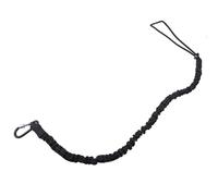 6PCS Sicurezza Bungee Tether Cordino for attrezzi con moschettone Gancio Arrampicata Lavoro Anti-Caduta Corda di sicurezza aereo Accessori for arrampicata Per Lavoro(Black)