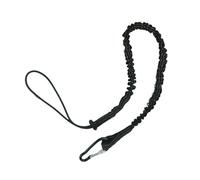 6PCS Sicurezza Bungee Tether Cordino for attrezzi con moschettone Gancio Arrampicata Lavoro Anti-Caduta Corda di sicurezza aereo Accessori for arrampicata Per Lavoro(Black)