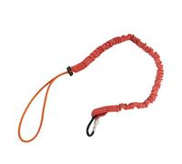 6PCS Sicurezza Bungee Tether Cordino for attrezzi con moschettone Gancio Arrampicata Lavoro Anti-Caduta Corda di sicurezza aereo Accessori for arrampicata Per Lavoro(Orange)