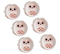 6Pcs Silicone Electrical Outlet Caps Dustproof Socket Protector Baby Childproof Design European Standard Silicone Outlet Cover For Infants