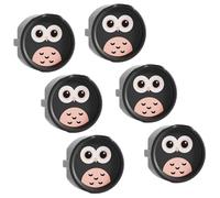 6Pcs Silicone Electrical Outlet Caps Dustproof Socket Protector Baby Childproof Design European Standard Silicone Outlet Cover For Infants