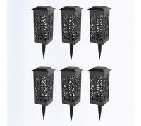 6pcs solare Hollow-out prato leggero leggero strumento di