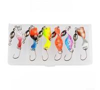 6PCS Spiral Spinner Lures Copper Metal per bass Pike Bait 6PCS | Conical spiral design, per rapid rotation, per dynamic per flash reflection, attracts per bass and pike, 6-piece per value