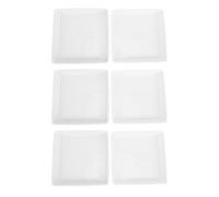 6PCS Square Stepping Stone Mold, Reusable Plastic Paver Mold for Garden | Sturdy Path Stones, Resin Plaster Compatible, White Paver Tray