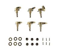 6pcs String String Tuning Pegs Big Bronze Square Knobs Accessori di sintonizzatori di bloccaggio chiuso per chitarra acustica elettrica Accessori hardware in metallo