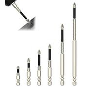 6PCS Strong Magnetic Durability Screwdriver Drill Bit Set, Anti-Slip Magnetic Electric Screwdriver Set, Magnetic Screwdriver Bit Set for Electric Drill, 25/50/65/70/90/150mm (6PCS-B)