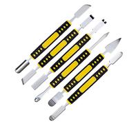 6Pcs Strumenti di Riparazione di Elettronica Set di Spudger in Metallo a Doppia Estremità Strumento di Smontaggio di Apertura per Tablet, Telefono Cellulare