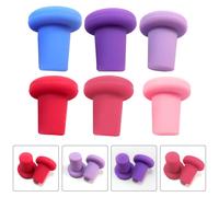 6pcs tappi di bottiglia di vino in silicone alimento 6pcs sigillatura tappi per