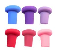 6pcs tappi di bottiglia di vino in silicone alimento 6pcs sigillatura tappi per
