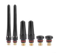 6PCS TIG Saldatura Torcia Back Cover per WP-17 WP-18 WP-26, Morsetto elettrodo in rame con bachelite e gomma, lungo medio corto 57Y02 57Y03 57Y04 Accessori