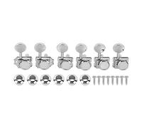 6pcs Tuner Guitar Tuner Pegs semi chiuso a cordatura a corda di tuning per le teste della macchina Accessori per chitarra con dadi e vite per materiale di chitarra elettrica