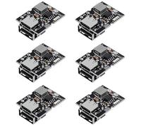 6PCS Type-C USB 5V 2A Boost Converter Step-Up Modulo di alimentazione Batteria al litio Scheda di protezione di ricarica Display LED per caricabatterie fai da te USB saldato