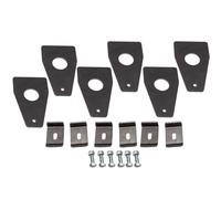 6pcs Universale Top Roof Rack Torre di grondaia monta morsetti alti staffe 6"