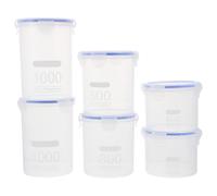 6pcs vaicchi di stoccaggio ermetico contenitori per alimenti cucine per