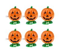 6pcs Wind-up Toy Clockwork Waking Smile Face Pumpkins Festa di Halloween Favore