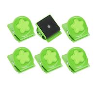 6Pezzi Clip per Calamite da Frigo a Stella, Verde