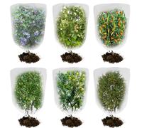 6pezzi di copertura in rete per cespugli di mirtilli, rete per la protezione del giardino, rete per alberi per uccelli rete per cicale per alberi(32 * 32 pollici),Bird Netting for Blueberry Bushes