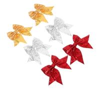 6pezzi Fermagli Chioma Fiocco Paillettes Code Grandi
