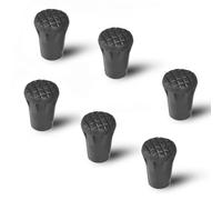 6pezzi Gommini per Bastoncini Trekking Walking Pole Tips Bastone da Passeggio Tappi per Racchette da Trekking Escursioni Alpenstock da Campeggio