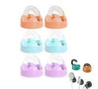 6Pezzi Magnetic Cord Organizer Holder, Clip per Cavo a Molla - 360° Rotazione Migliorata Fermacavo Autoadesivo Senza Residui, Gestione Cavo, Organizzatore di Cavi per cavo di ricarica USB (Color)