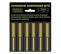 6Pieces Alta Durezza Chainsaw Affilatura Pietra Grinding Heads Forte Durezza Catena Affilatrice Strumento di Rettifica Strumento
