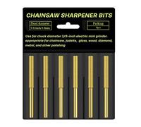 6Pieces Alta Durezza Chainsaw Affilatura Pietra Grinding Heads Forte Durezza Catena Affilatrice Strumento di Rettifica Strumento