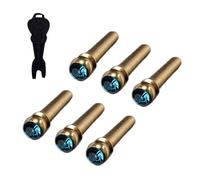 6pieces Guitar Pegs Set Guitar Bridge Pins Guitar String Pin per migliorare la stabilità del suono, adatto per chitarre standard