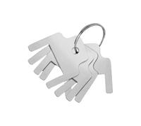 6Pieces Pratico Dispenser Professionale Ricambio Cromato Acciaio Commerciale Bagno Emergenze Strumento Istituzionale Bagno Accessorio