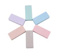 6pieces - Rullo di correzione per carte di credito, 6 m x 5 mm, ricaricabile, colore bianco, 36 m, per creare