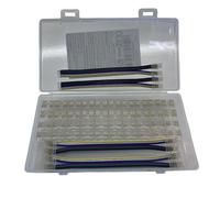 6pin COB LED Strip Light Connector Kit 44pcs 6-pin 12mm/0.47in connettore senza saldatura Gapless, connettore LED 4pcs + cavo per RGB CCT COB LED Strip Lights