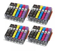 6pk ASW Inchiostro compatibile per PGI 580 CLI 581 Cartucce Works con TS8150 TS8151 TS8152 TS9150 TS9155 Le stampanti includono PGBK BK C M Y PBK XL dimensioni(4set 24PK)