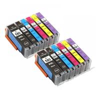 6pk ASW Ink compatibile per PGI 580 CLI 581 BK C M Y PBK XL funziona con TS8150 TS8151 TS8152 TS9150 TS9155 Modelli di stampante(2set 12PK)