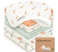 6pk Salviette bebè cotone per neonati - Salviette in mussola di cotone bio morbide per maschi, femmine, neonati, asciugamani bimbi, assorbenti e delicate per pelle sensibile (Wilderness)