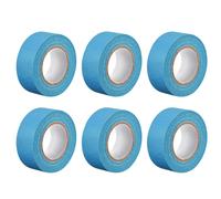 6pz 25mm 1" Largo 20m 21 Iarde Mascheratura Nastro Nastro Rotoli Azzurro