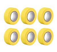 6pz 25mm 1" Largo 20m 21 Iarde Mascheratura Nastro Nastro Rotoli Giallo