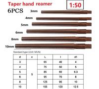 6PZ Alesatore manuale 1:50 gradi conici perno conico gambo manuale 3/4/5/6/8/10m