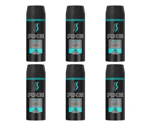 6pz AXE APOLLO SAGE & CEDARWOOD Deodorante & Bodyspray 150ml