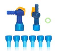 6pz Bite Valve con 2 Connettori Dritti e Angolati Connettore del Tubo Flessibile per Camelbak, Accessori per Borraccia Include O-Ring per Serbatoio d'Acqua per Zaino con Sacca di Idratazione