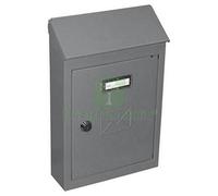 6PZ CASSETTA POSTALE CON TETTO E SERRATURA A CILINDRO 2500 3 CM.30 GRIGIA: