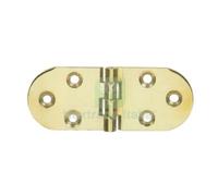 6PZ CERNIERA A BISCOTTO OTTONE LUCIDO MM 80X30: