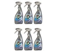 6pz Cif Professional Acciao Inox e Vetri detergente tutte le superfici 750ml