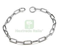 6PZ COLLARE CROMATO STRANGOLO SALVAPELO MM. 700: