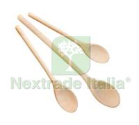 6PZ CUCCHIAI OVALI IN LEGNO PZ.3 CM.20, 25, 30: