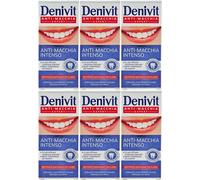 6pz DENIVIT ANTIMACCHIA dentifricio professionale sbiancante 50ml NUOVO
