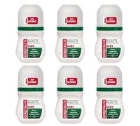 6pz Deodorante Borotalco Asciutto Uomo roll on talco assoluto 50ml